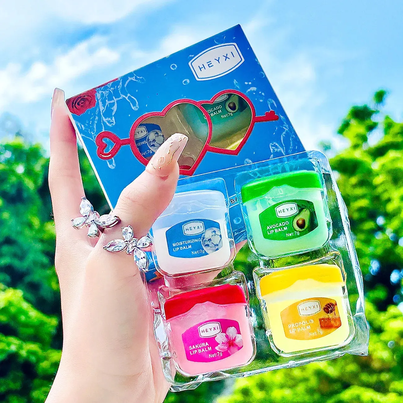 8 Piece Moisturizing Lip Balm Set For Plump Lips