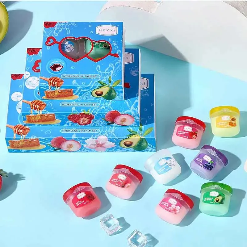 8 Piece Moisturizing Lip Balm Set For Plump Lips
