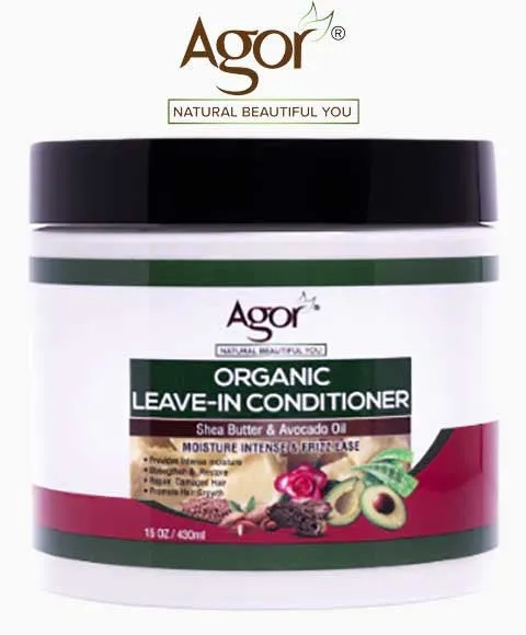 Agor Organic Leave In Conditioner With Shea Butter And Avocado Oil 430ml