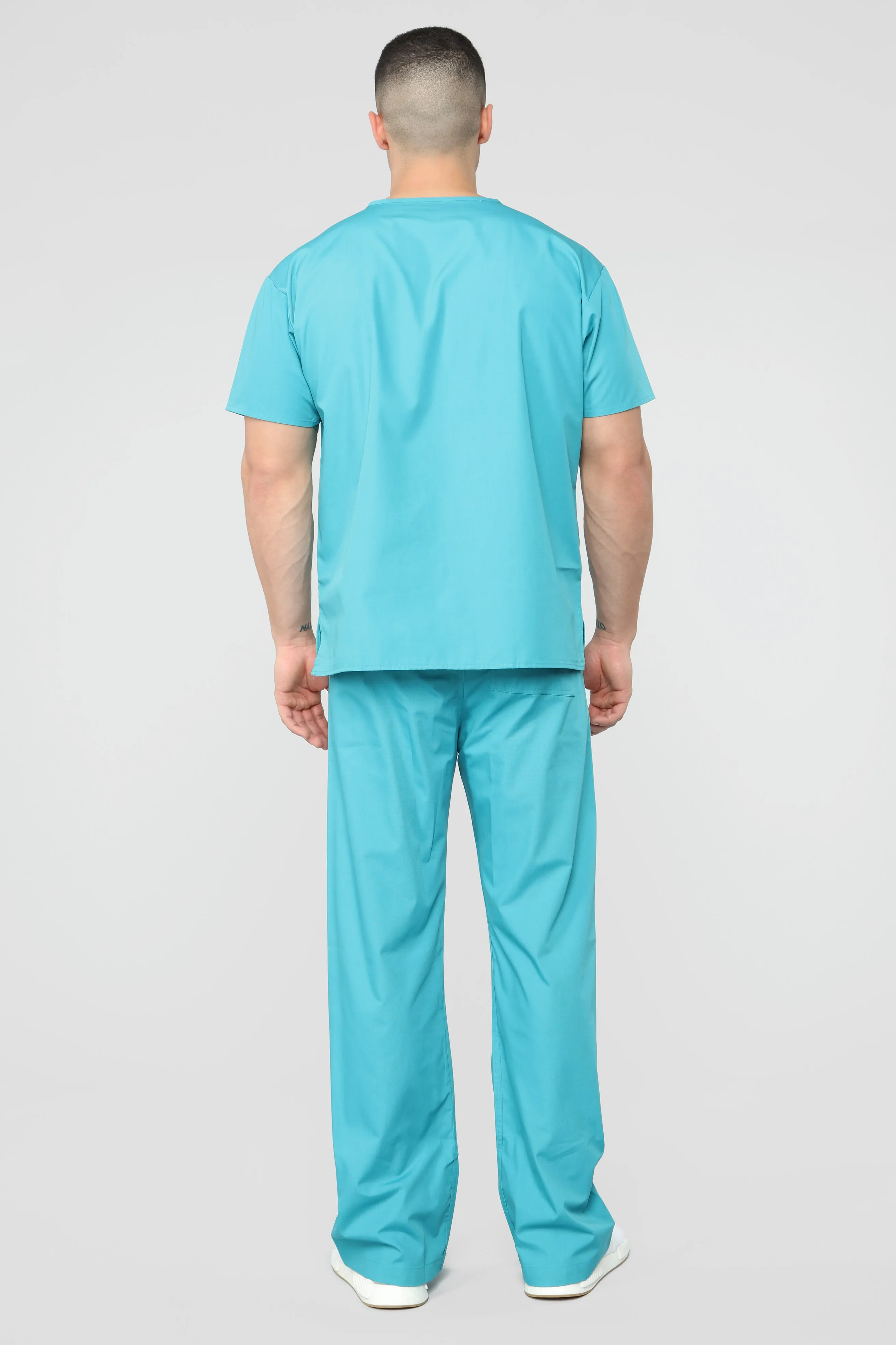 All Better Now Scrub Top - Turquoise