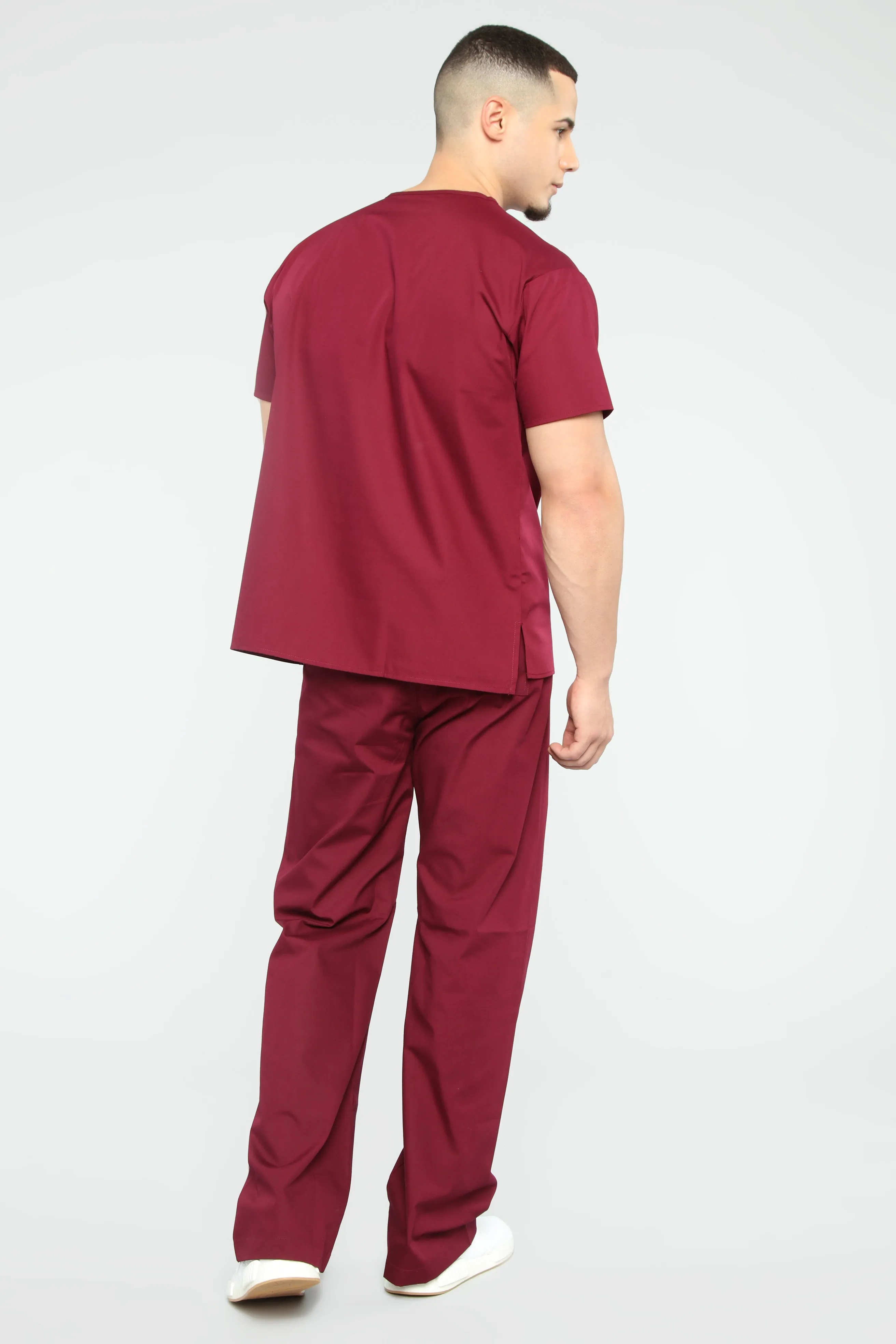 All Better Now Scrub Top - Wine