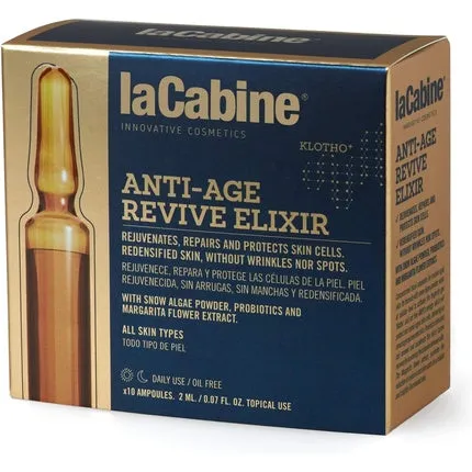 Anti-aging regenerating elixir 10 ampoules of 2 ml, La Cabine