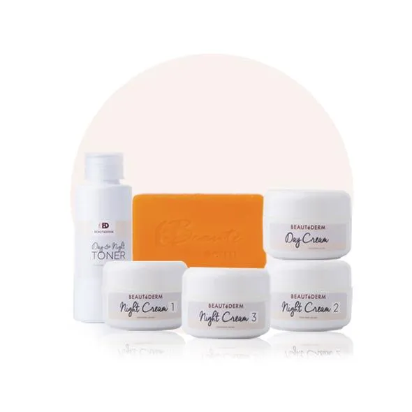 Beautederm Regular Set with upgraded toner 120ml ( large ) - ( 120 ML toner , 20 grams creams )