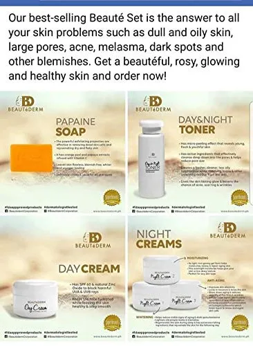 Beautederm Regular Set with upgraded toner 120ml ( large ) - ( 120 ML toner , 20 grams creams )