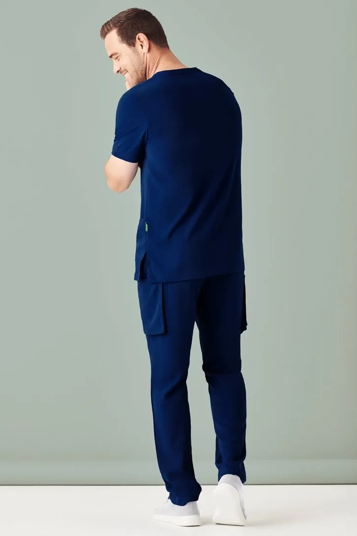 Biz Care CSP946ML Mens Avery Poly Elastane Stretch Cargo Straight Leg Pant