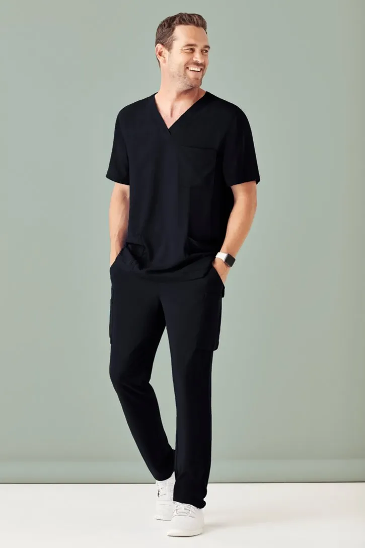 Biz Care CSP946ML Mens Avery Poly Elastane Stretch Cargo Straight Leg Pant