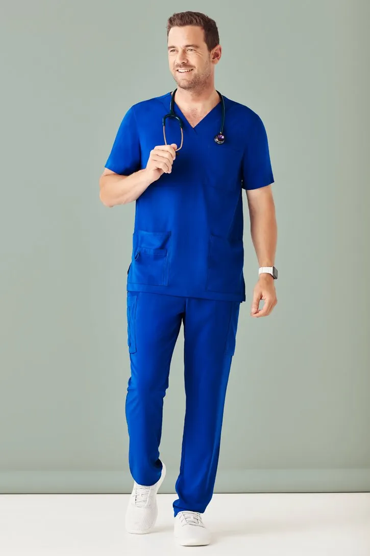 Biz Care CSP946ML Mens Avery Poly Elastane Stretch Cargo Straight Leg Pant