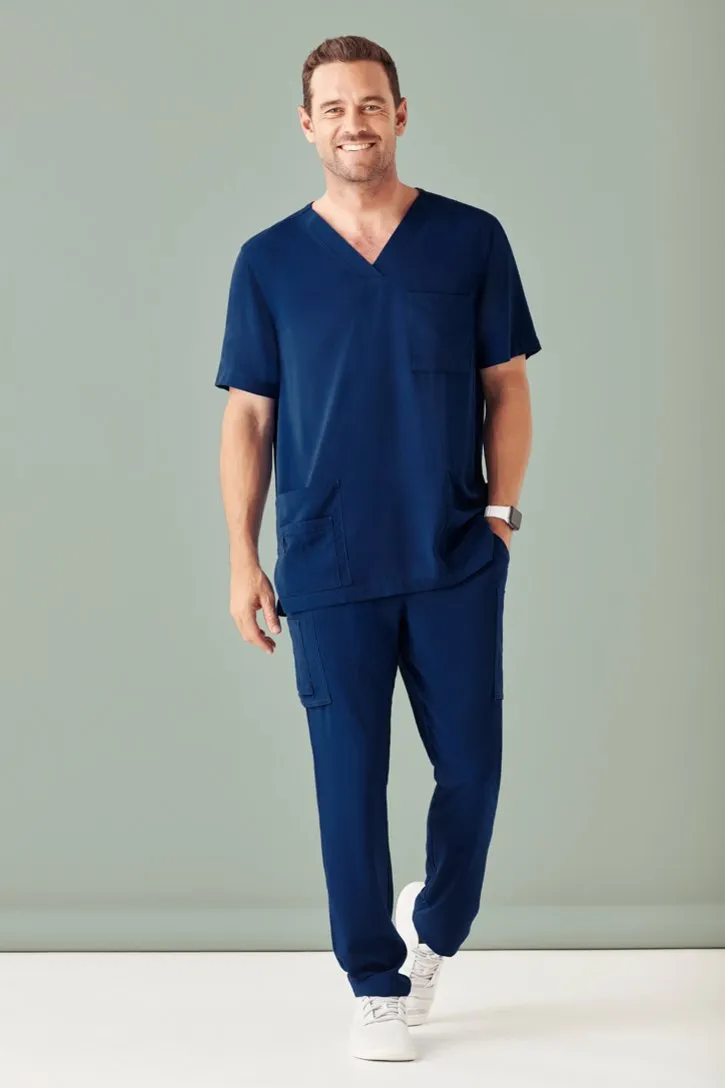 Biz Care CSP946ML Mens Avery Poly Elastane Stretch Cargo Straight Leg Pant