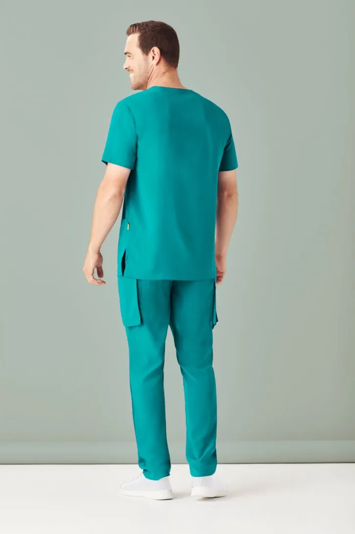 Biz Care CST945MS Mens Avery Poly Elastane Stretch V Neck Scrub Top