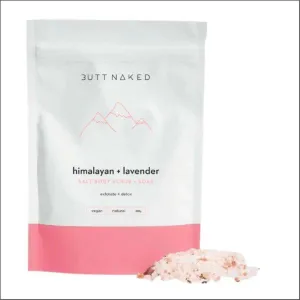 Butt Naked Himalayan   Lavender Salt Body Scrub   Soak 250g