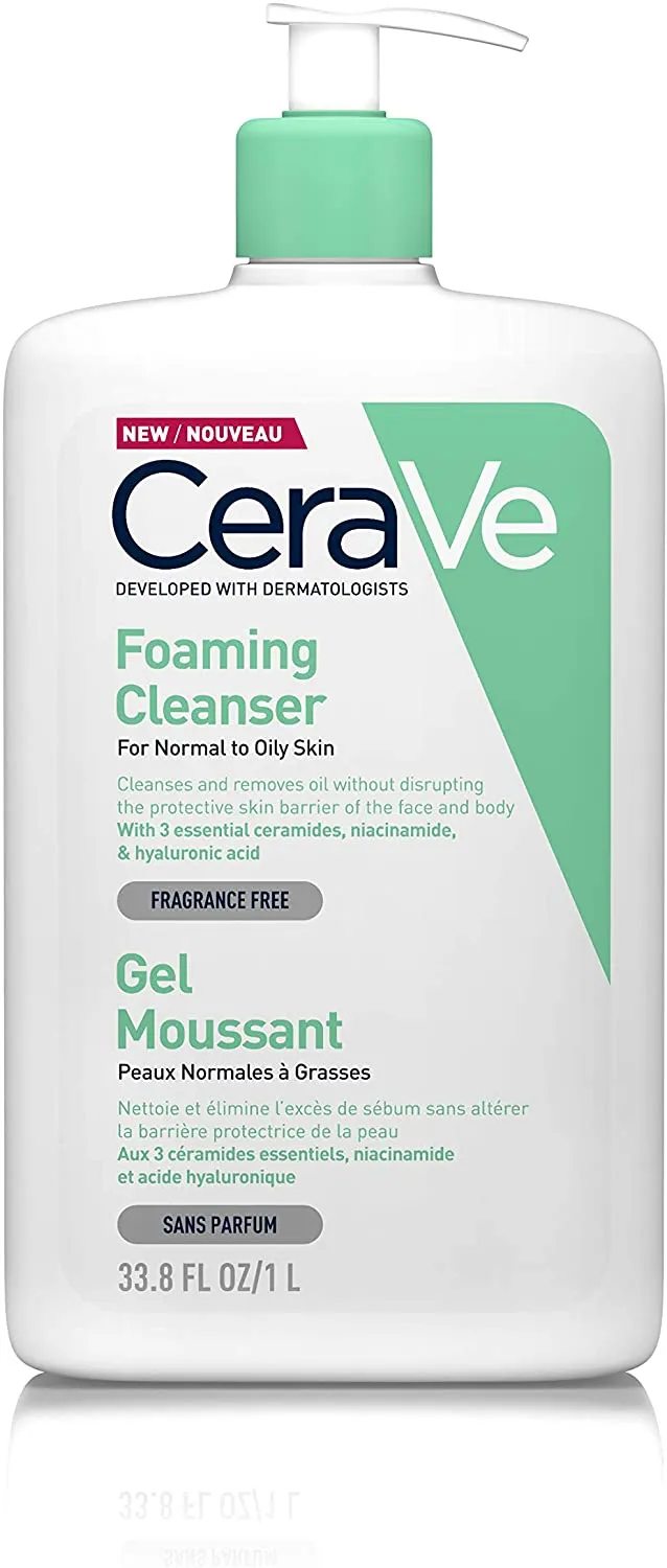 CeraVe Foaming Cleanser for Normal to Oily Skin