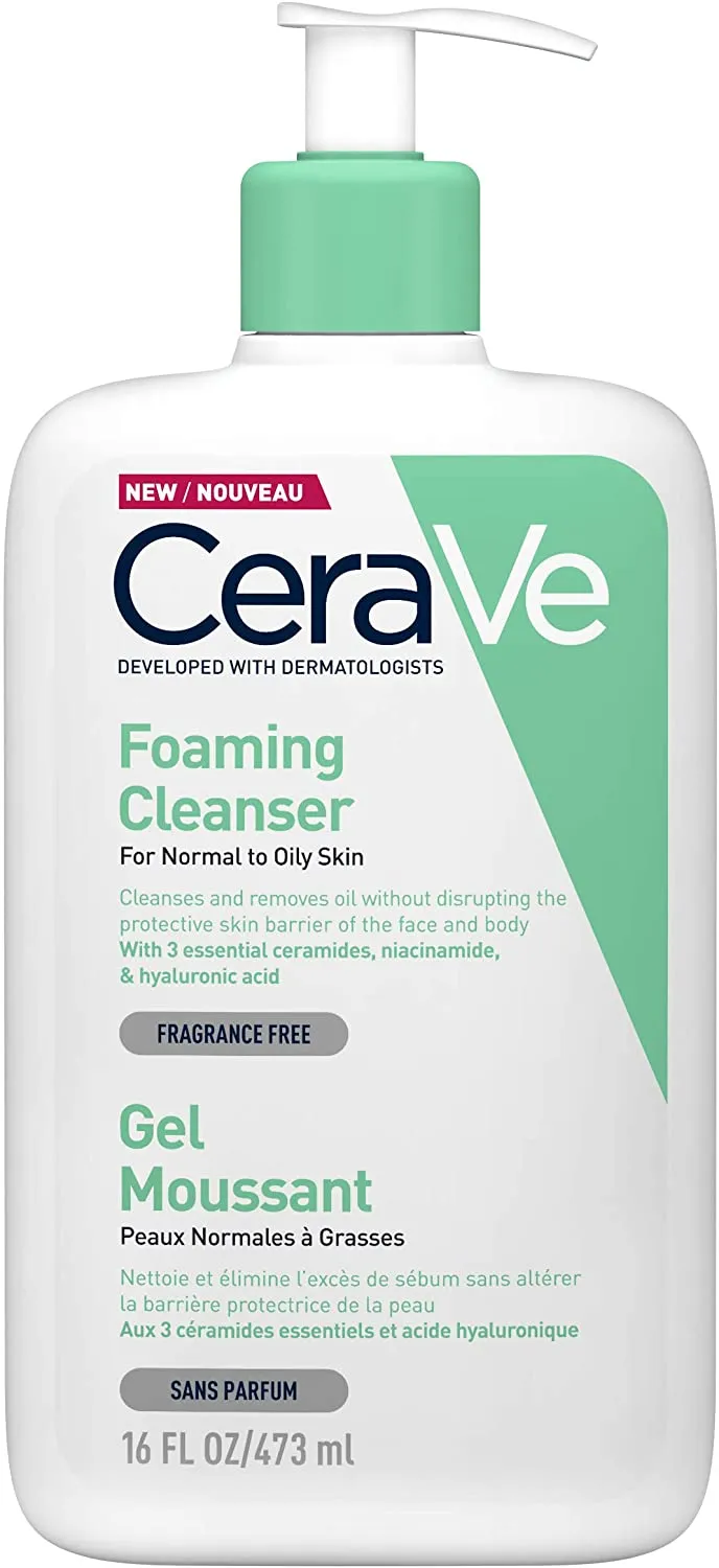 CeraVe Foaming Cleanser for Normal to Oily Skin
