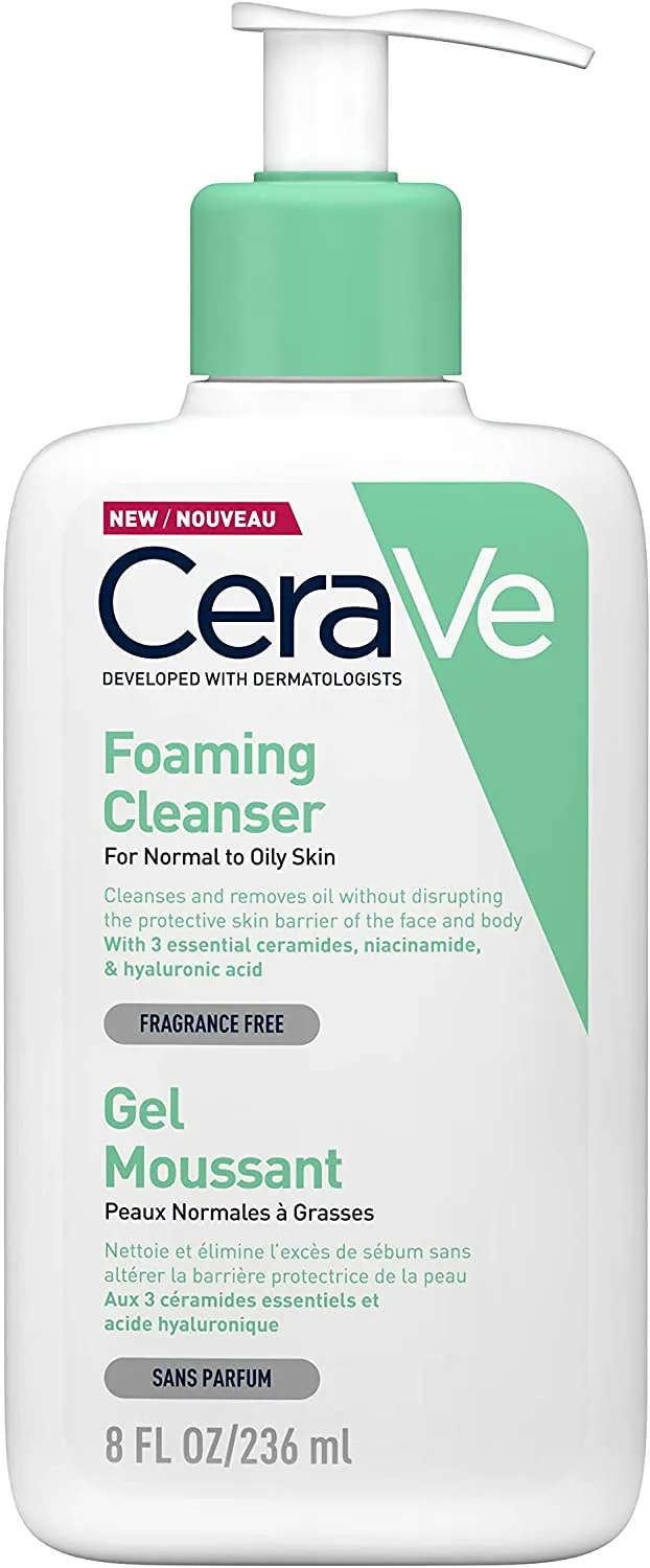 CeraVe Foaming Cleanser for Normal to Oily Skin