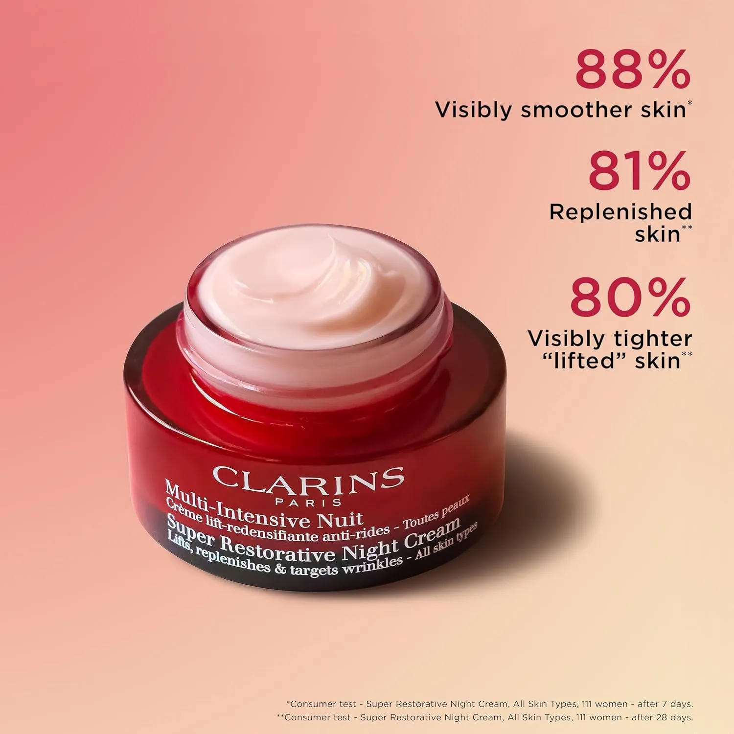 Clarins Total Eye Lift and Super Restorative Night Cream Bundle | anti Aging Eye Cream Visibly Lifts and Firms | anti Aging Face Moisturizer for Mature Skin Weakened by Hormonal Changes