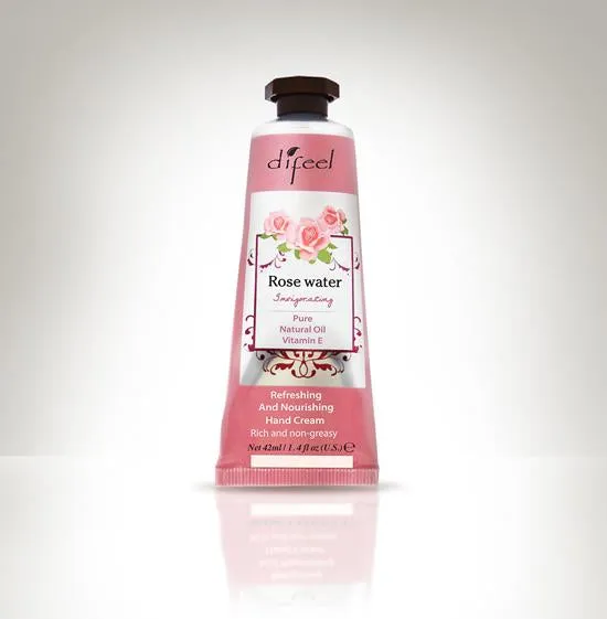 Difeel Luxury Moisturizing Hand Cream - Rosewater 1.4 oz.