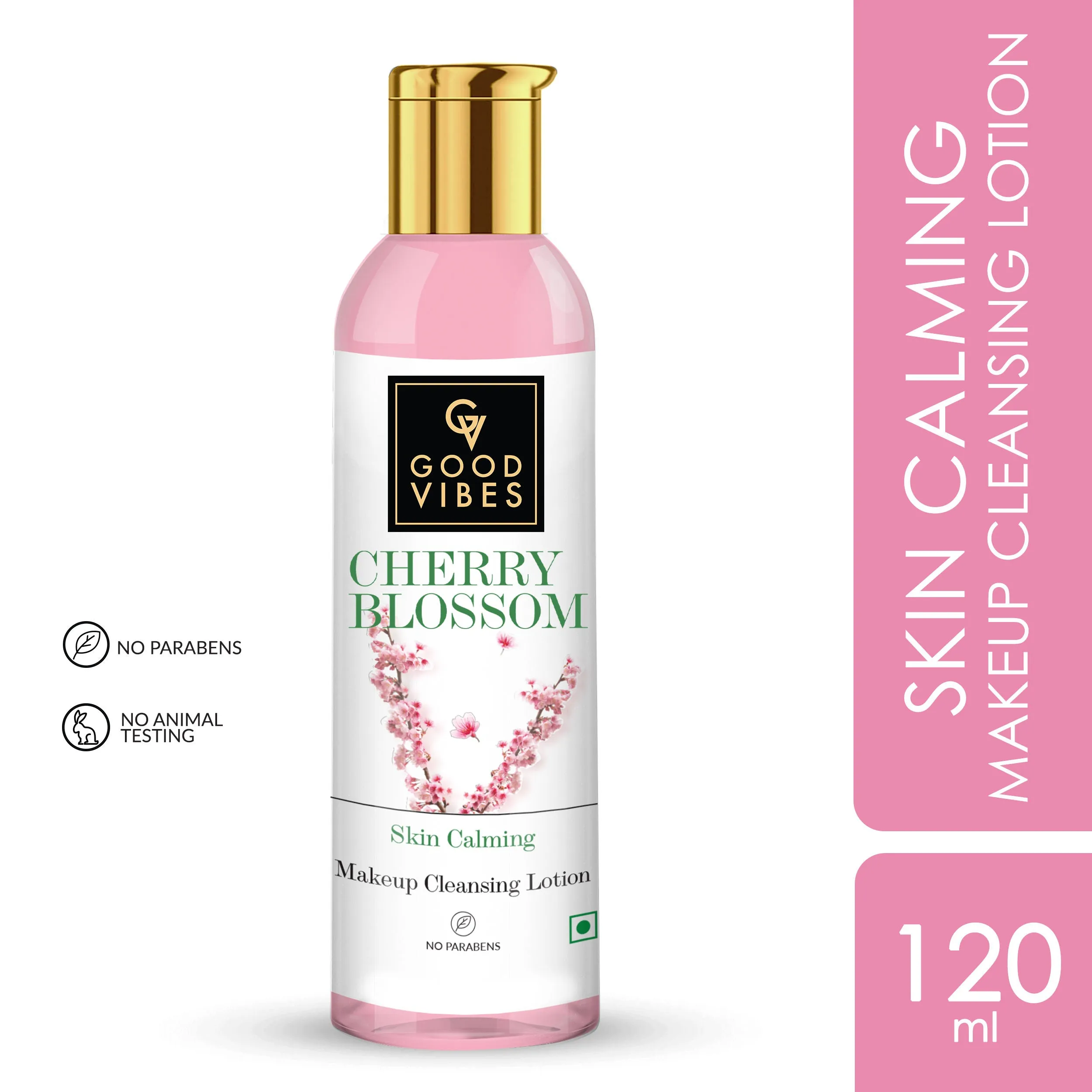 Good Vibes Skin Calming Makeup Cleansing Lotion - Cherry Blossom (120 ml)