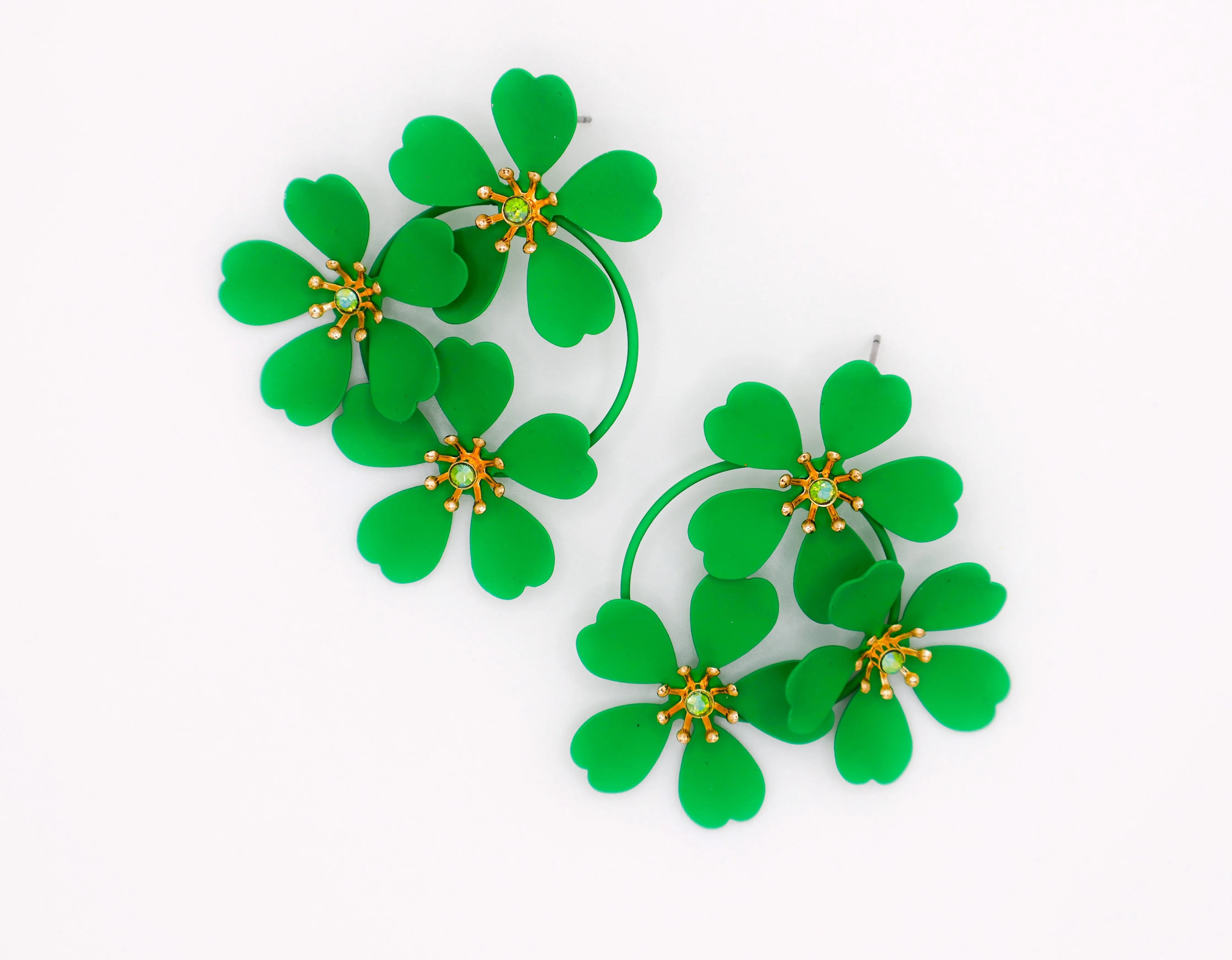 Green Blooms Earrings
