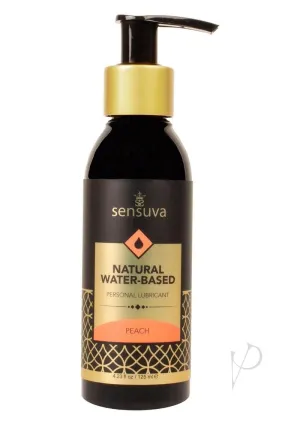 Natural Water Based Lube Peach 4oz
