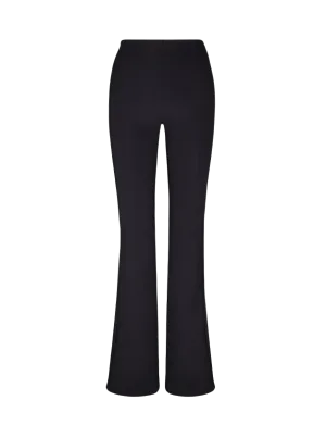 Neoprene Flare Leggings in Black