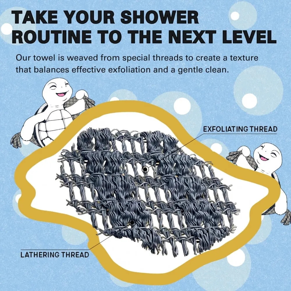 NEW YEAR HOT SALEBuy 1 Get 1 FreeExfoliating Antibacterial Shower Towel