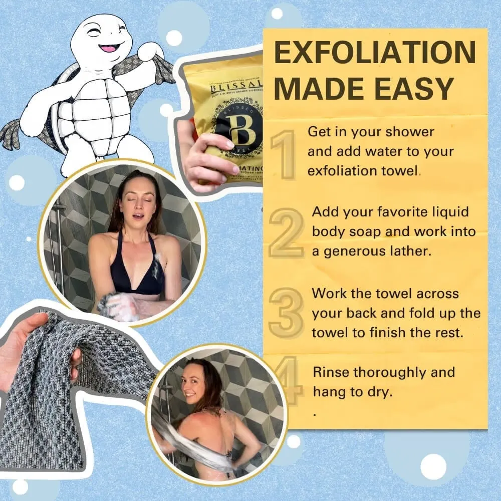 NEW YEAR HOT SALEBuy 1 Get 1 FreeExfoliating Antibacterial Shower Towel