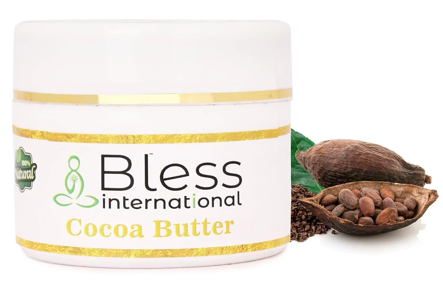 Organic Raw Cocoa Butter 100% Pure,Natural & Unrefined| Skin Moisturizer