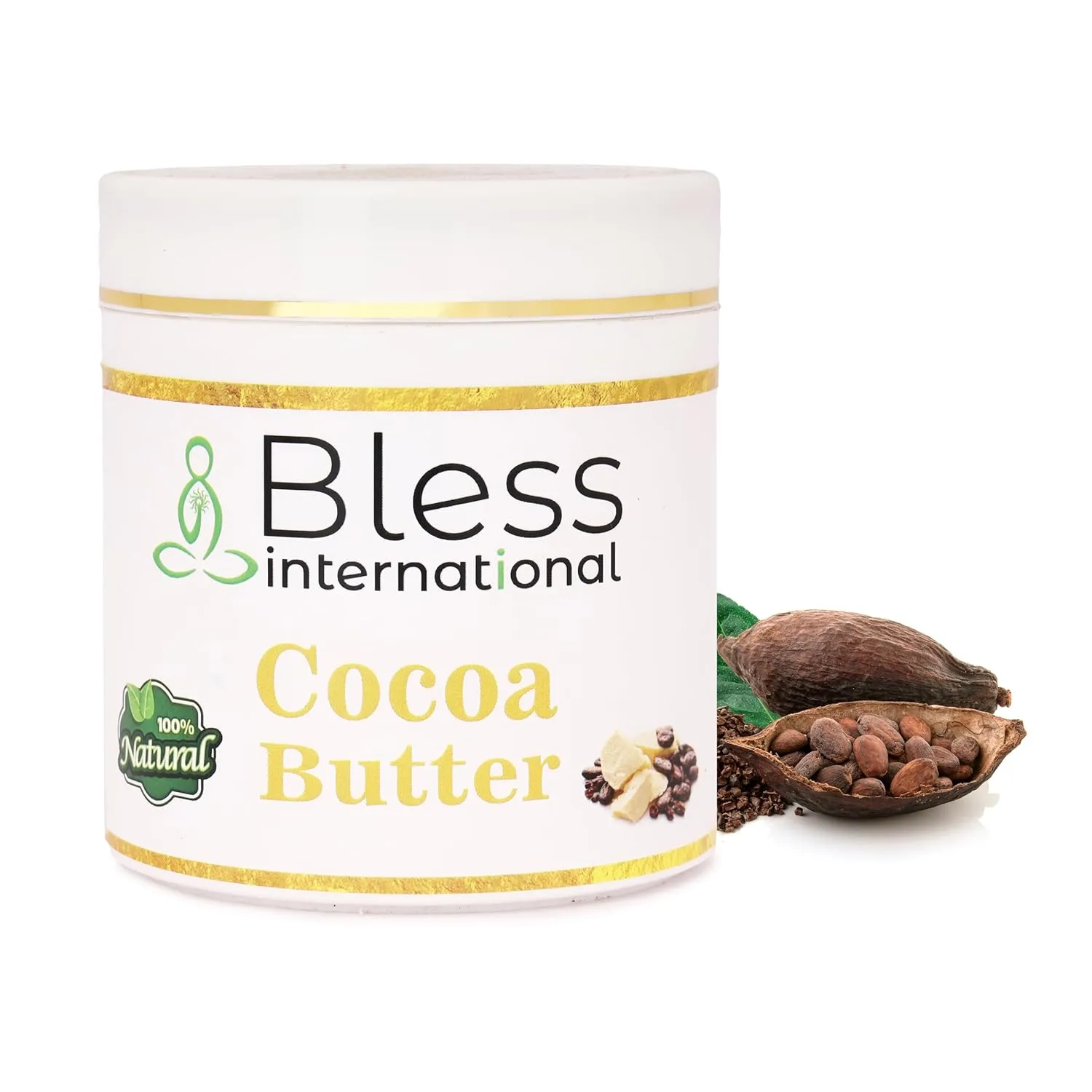 Organic Raw Cocoa Butter 100% Pure,Natural & Unrefined| Skin Moisturizer