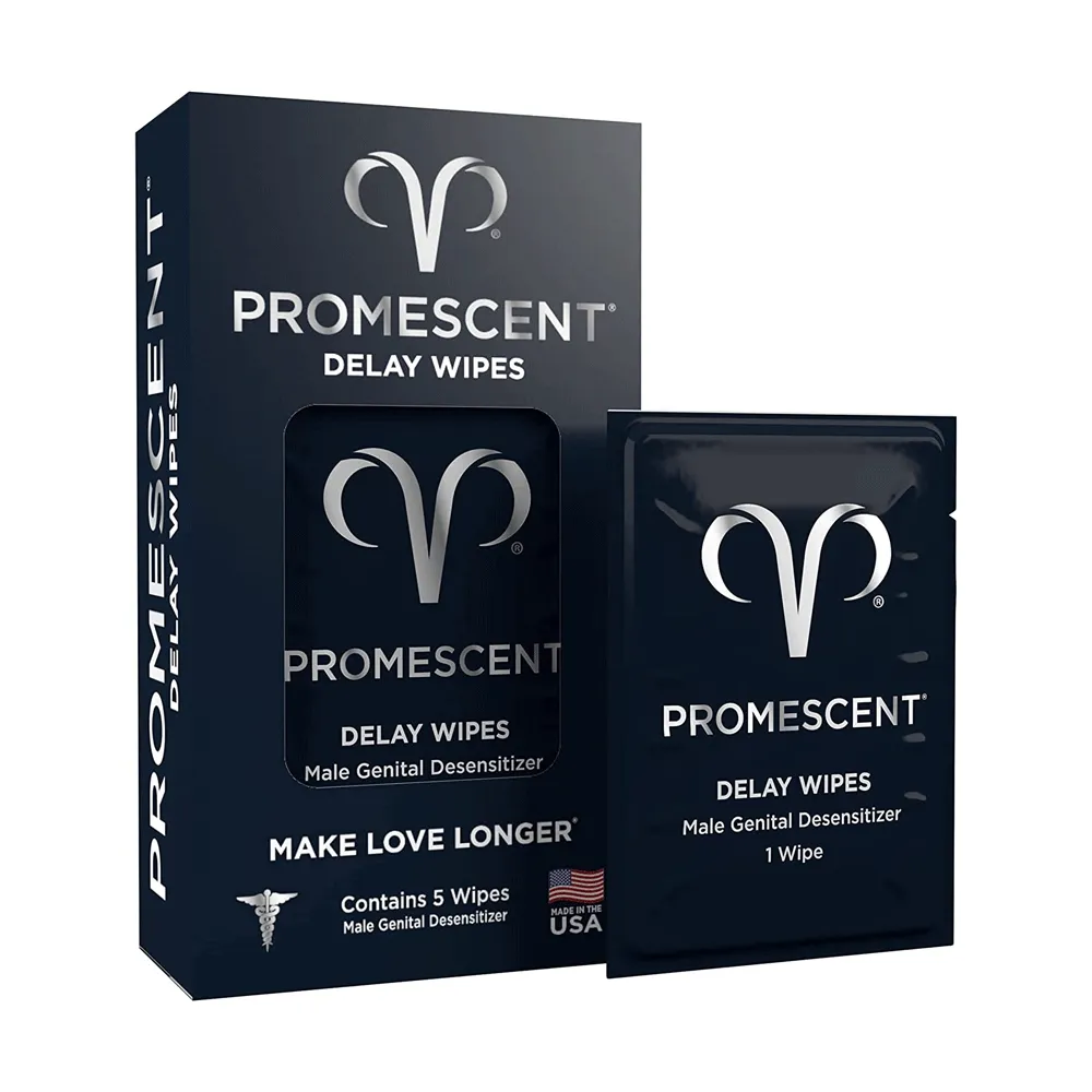 Promescent Delay Wipes For Men (5 ct.)