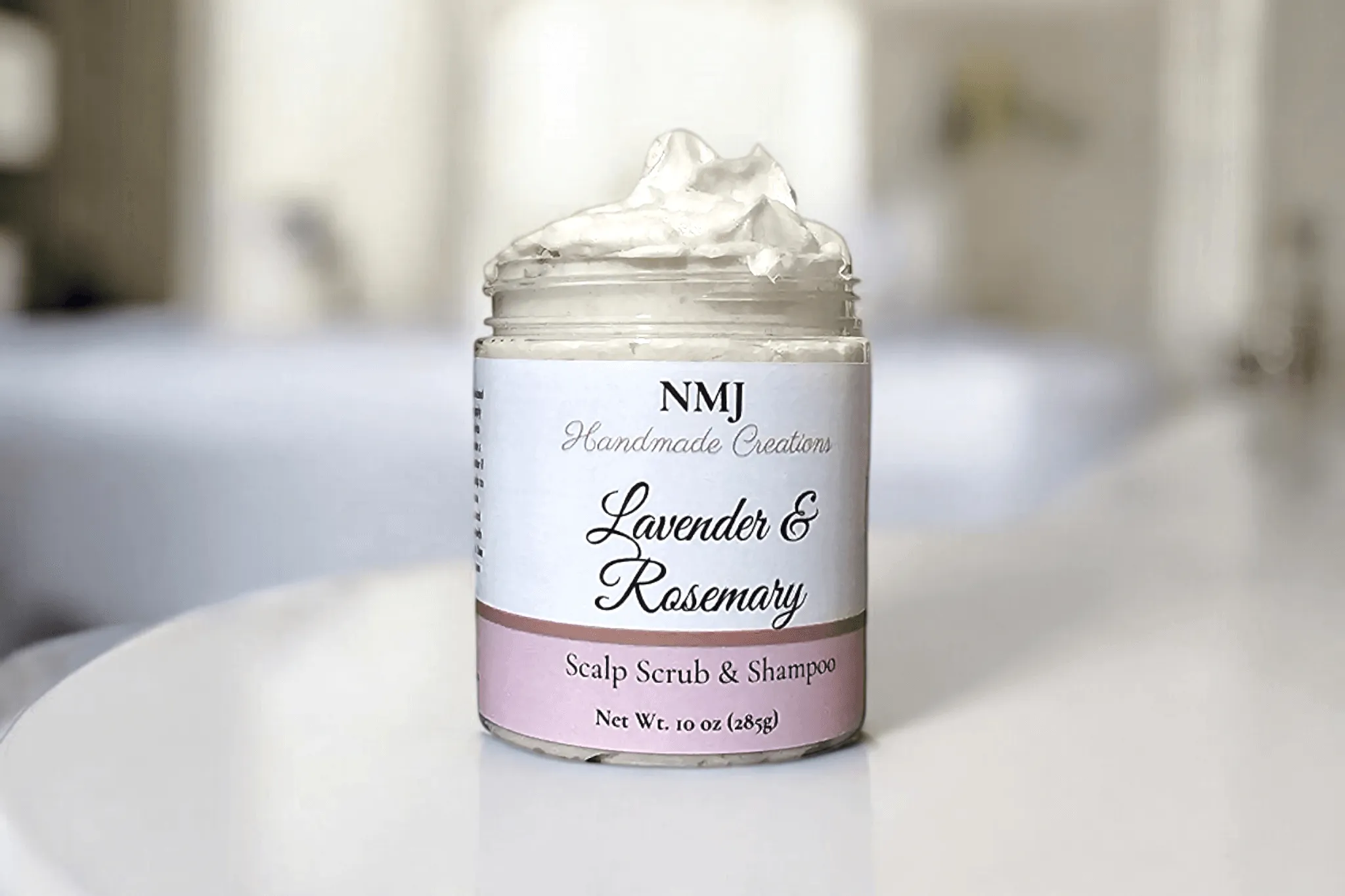 Scalp Scrub & Shampoo – Lavender and Rosemary Essential Oils, 10 oz