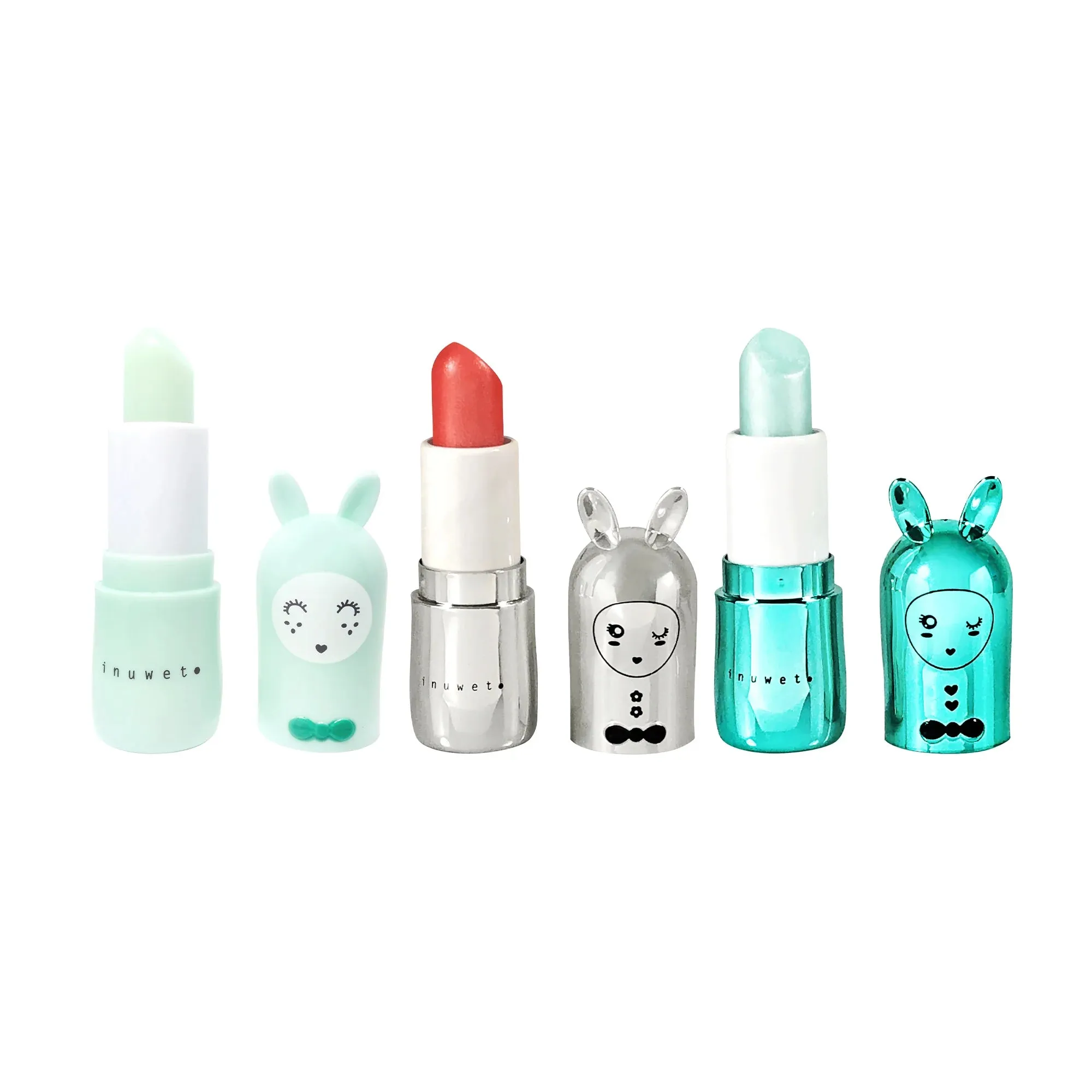 Set of 3 Lip Balm Jingle Aqua - اكسسوارات التجميل