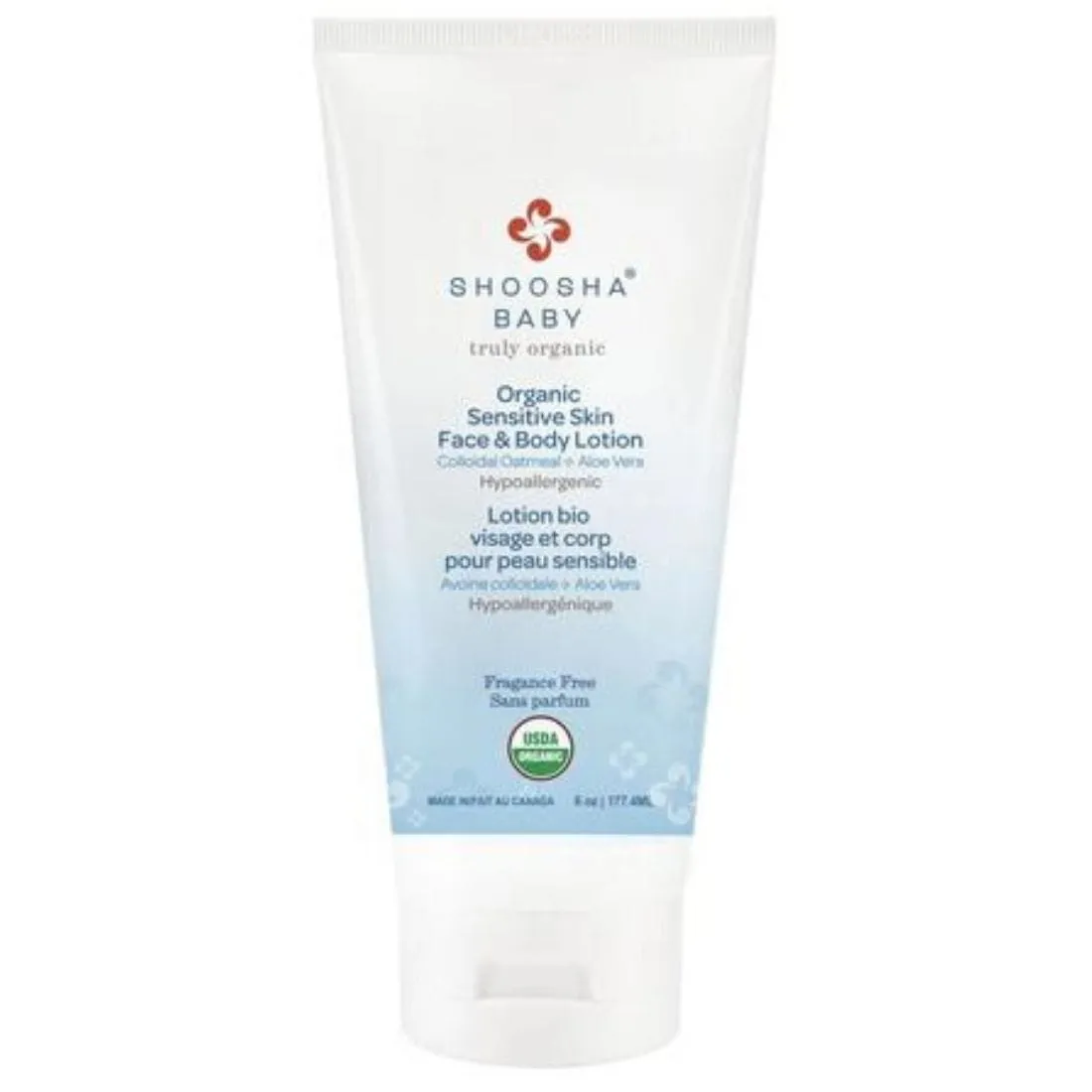 Shoosha Sensitive Skin Organic Face & Body Lotion 6oz