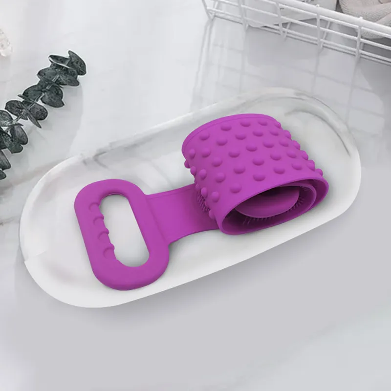 Silicone Body Back Scrubber Bath Brush Washer For Dead Skin Removal