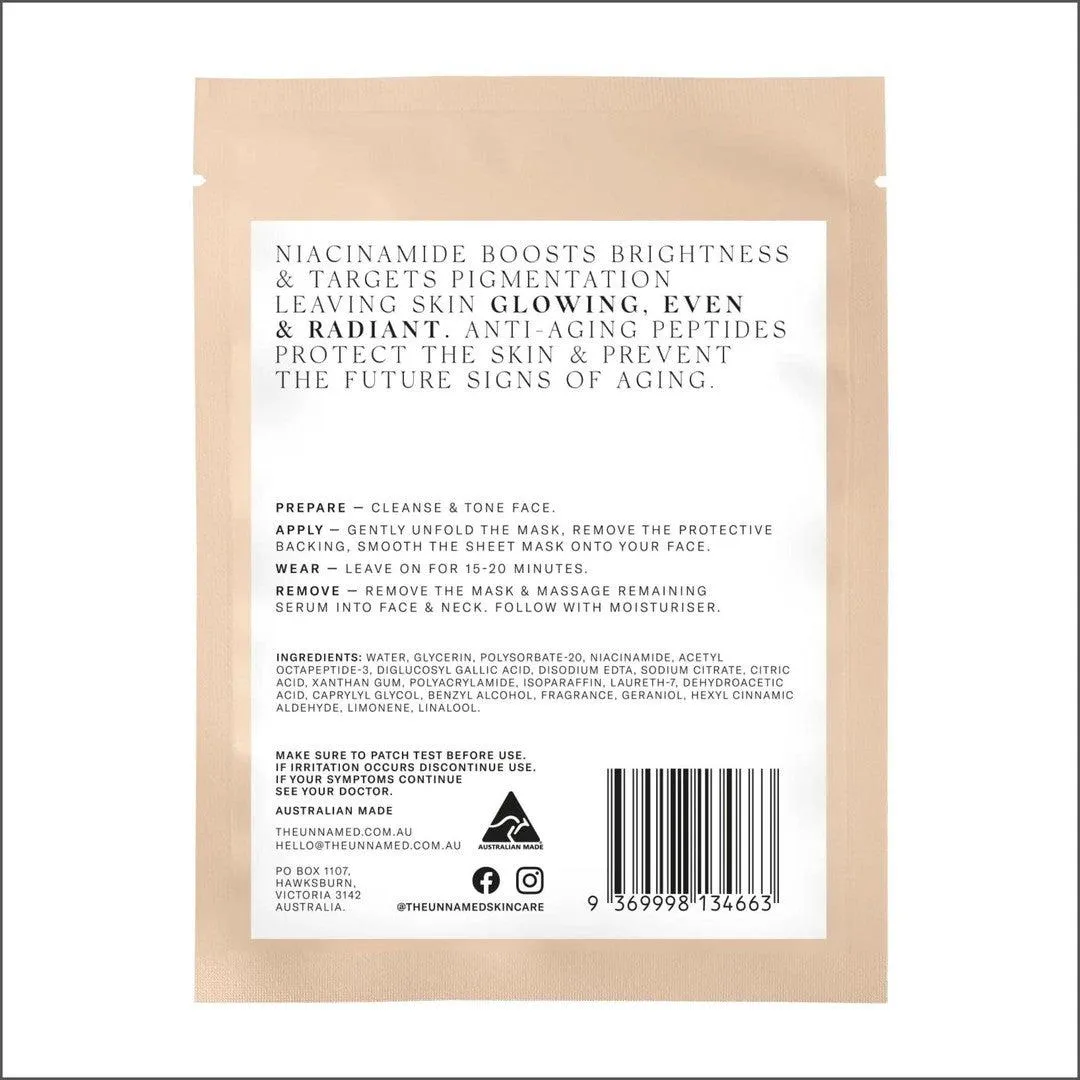 The Unnamed Brightening & Anti-Aging Sheet Mask 25ml