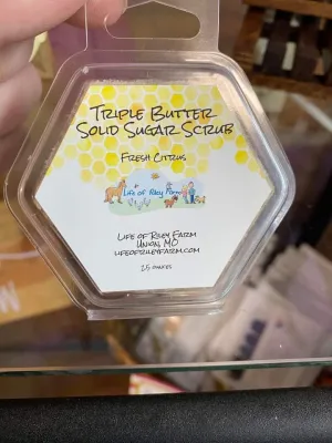 Triple Butter solid Sugar Scrub